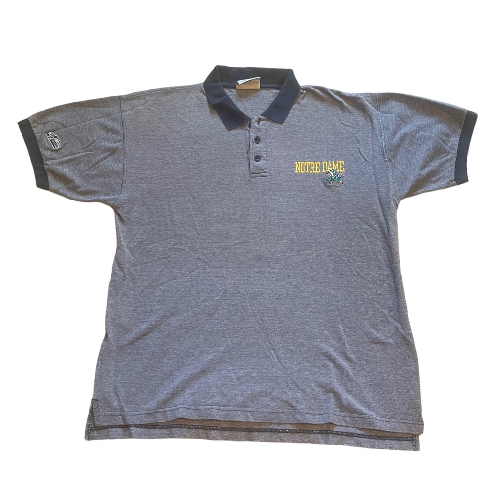 Vintage Majestic Notre Dame Fighting Irish Polo Size XL